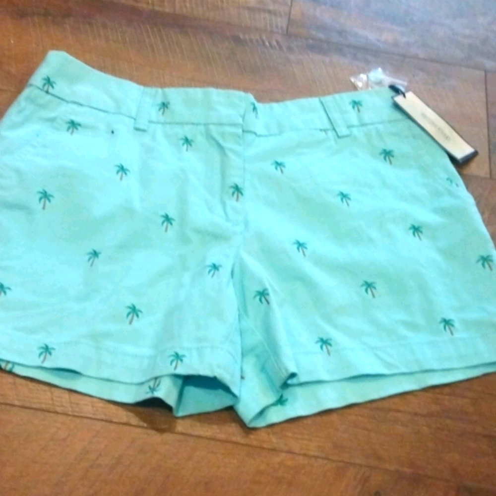 Brand new British khaki  palm tree shorts